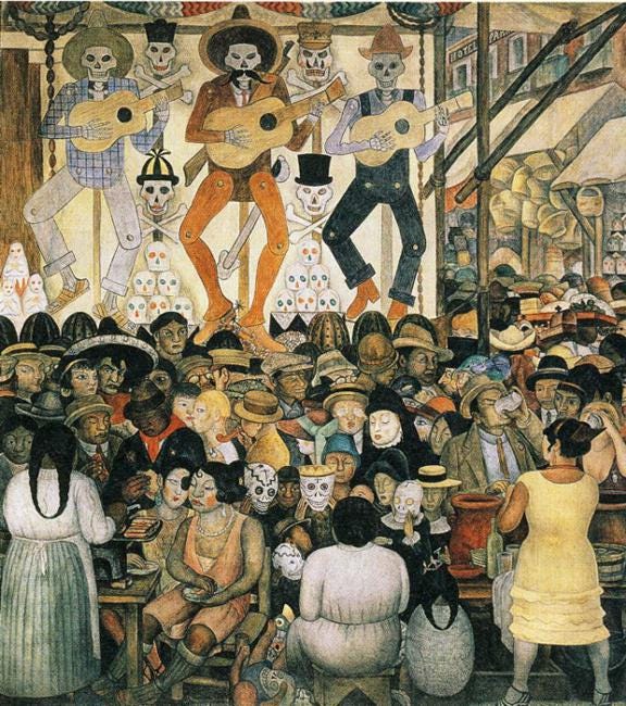 Diego Rivera Dia De Los Muertos Painting at PaintingValley.com ...