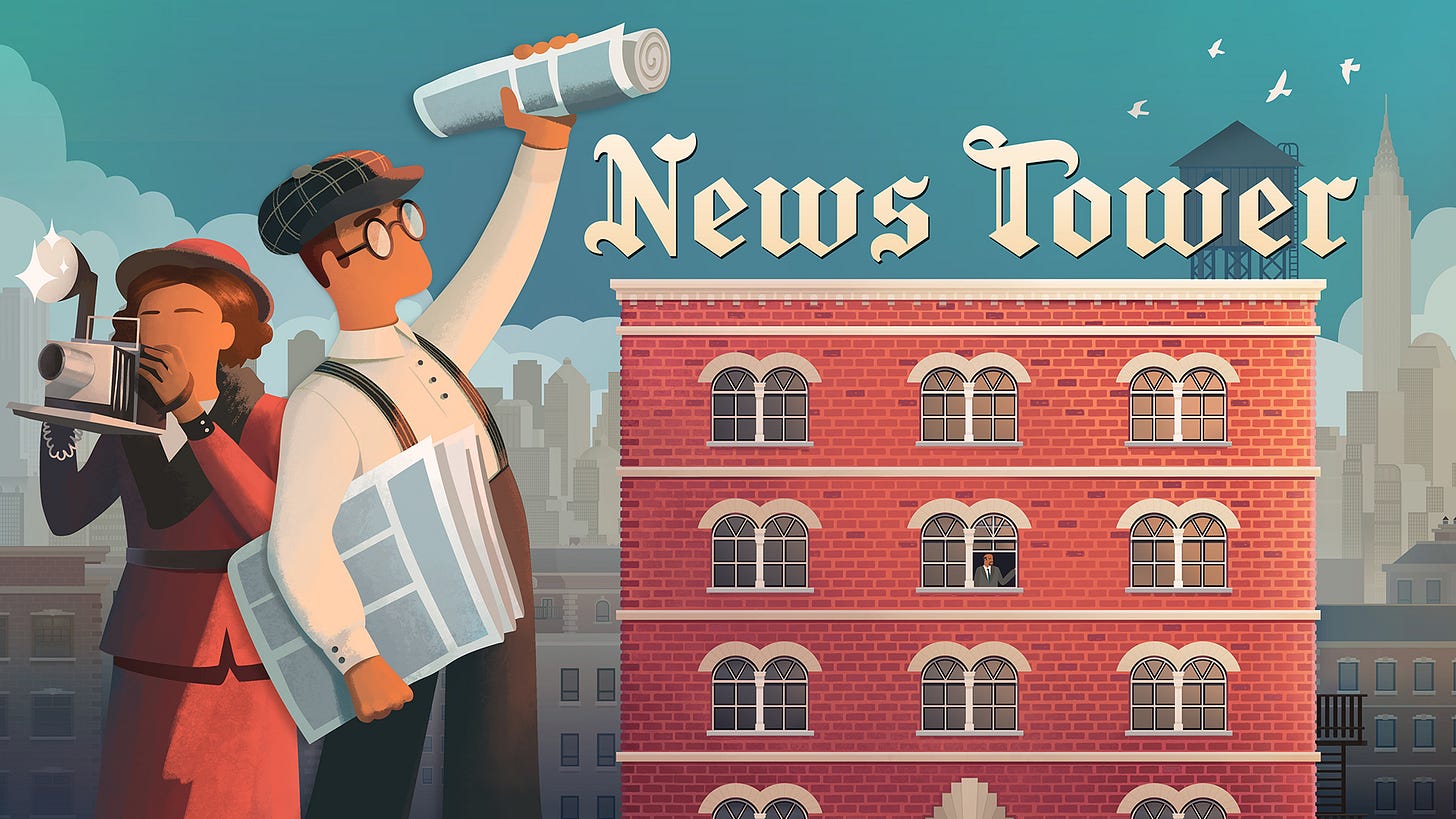 Become a newspaper tycoon in News Tower, launching in Early Access for PC  in February – Digitally Downloaded