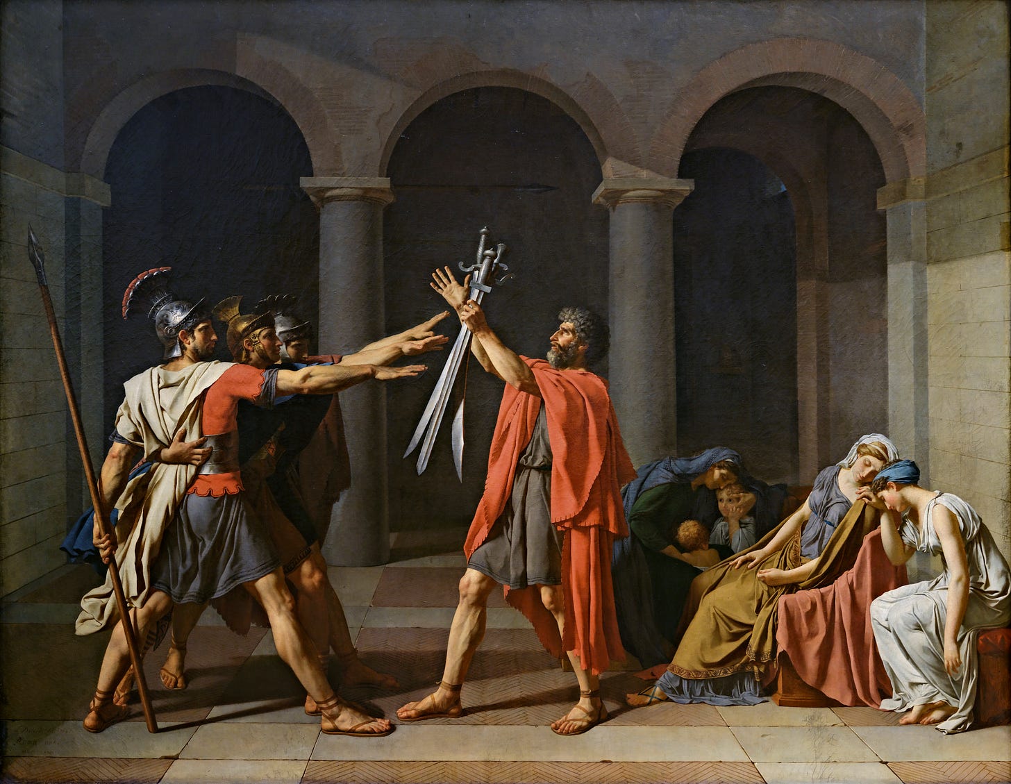 Oath of the Horatii by Jacques Louis David Oath of the Horatii by Jacques Louis David