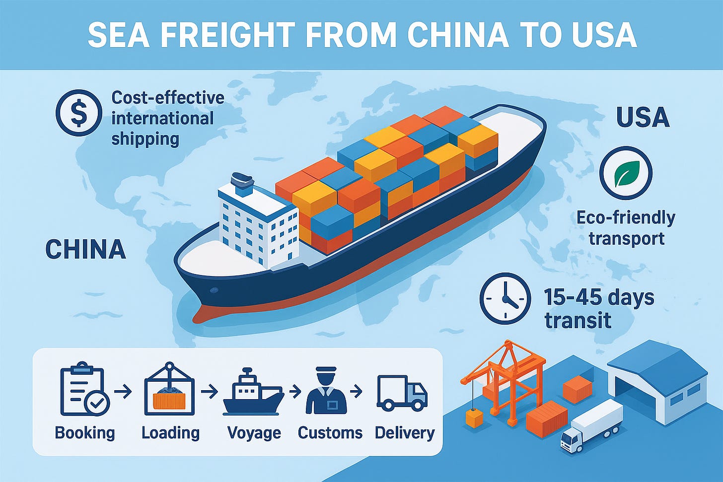 sea freight from China to USA sea freight from China to USA
