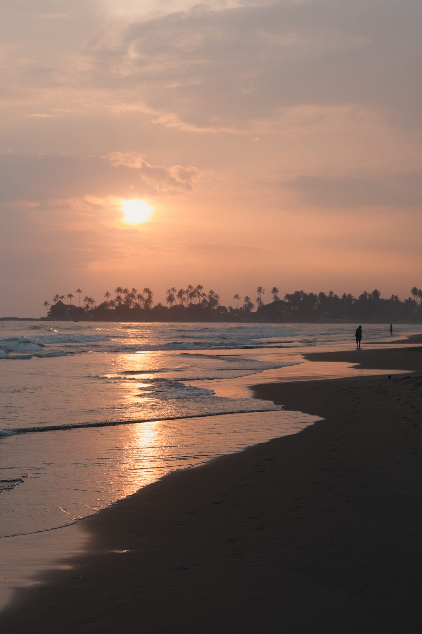Sunset at Dickwella beach, Sri Lanka