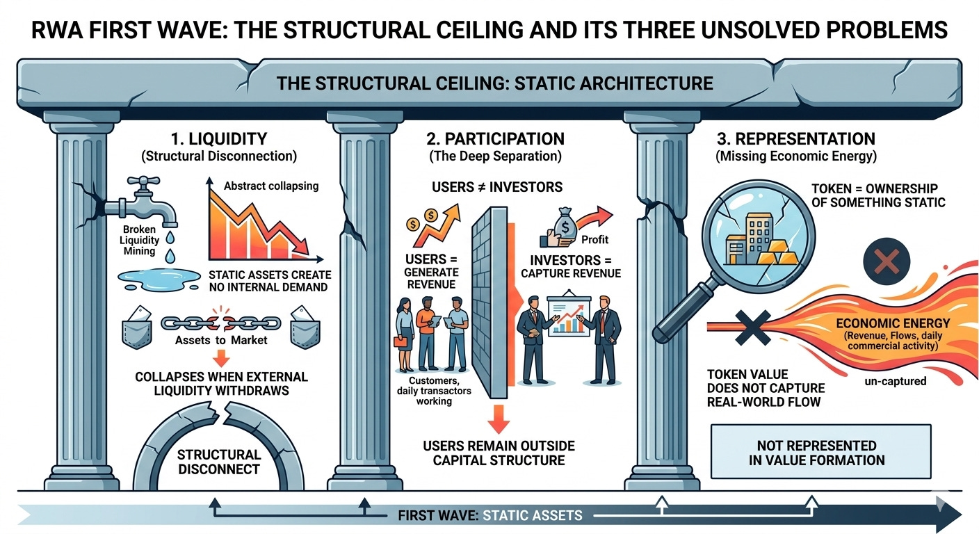 The First Wave tokenized ownership, but not economic activity.