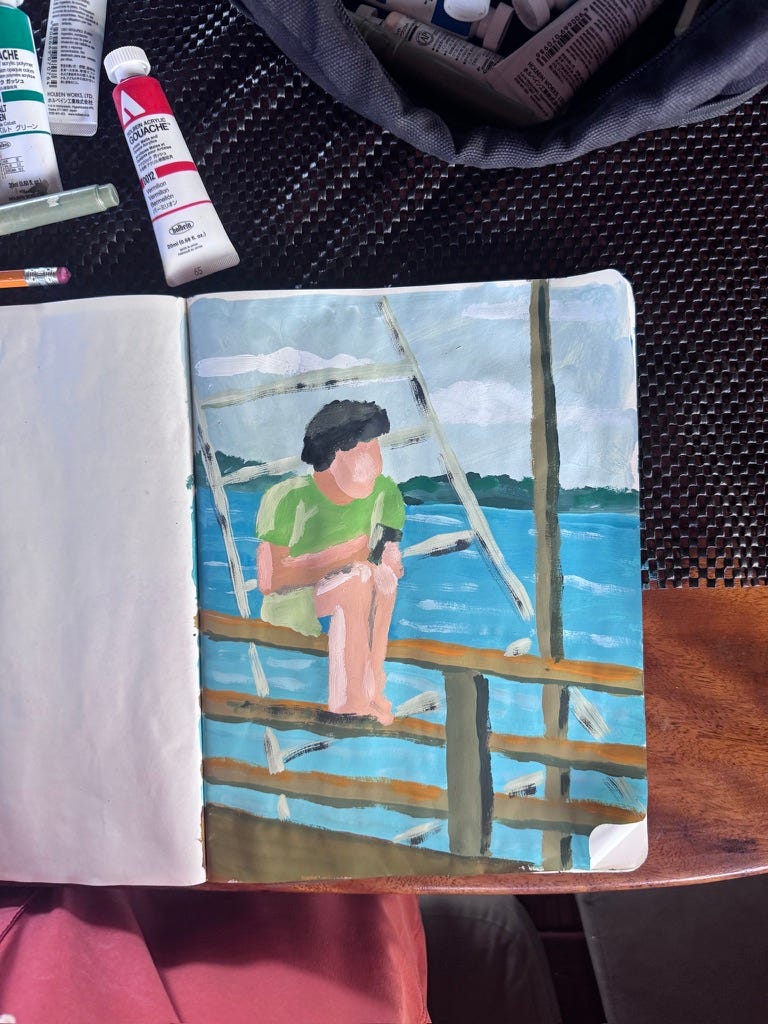 Indonesia surf trip sketchbook by Alimo