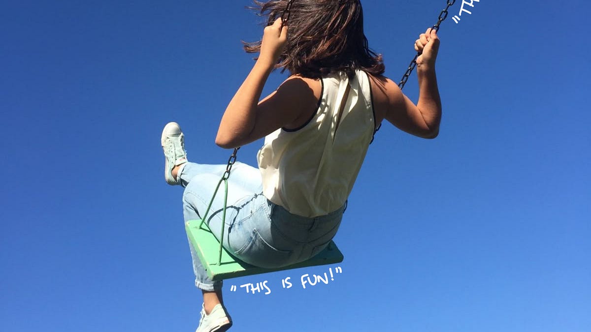 No one cares so take bigger swings - by Anna Mackenzie
