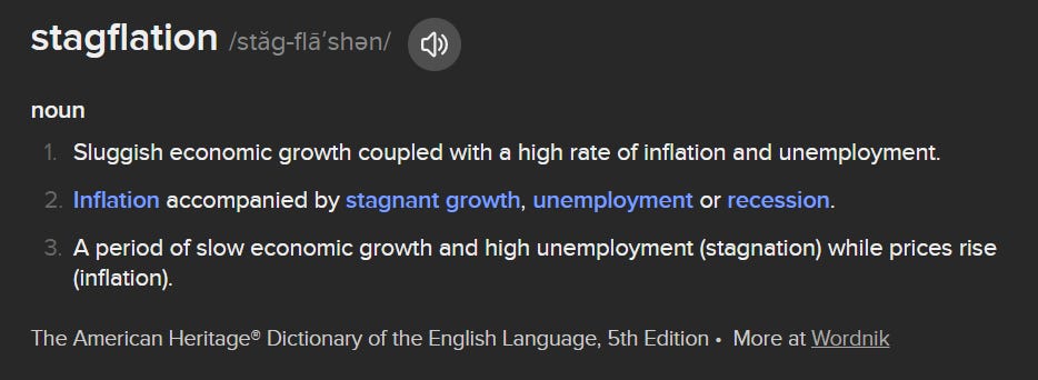 Definition of Stagflation