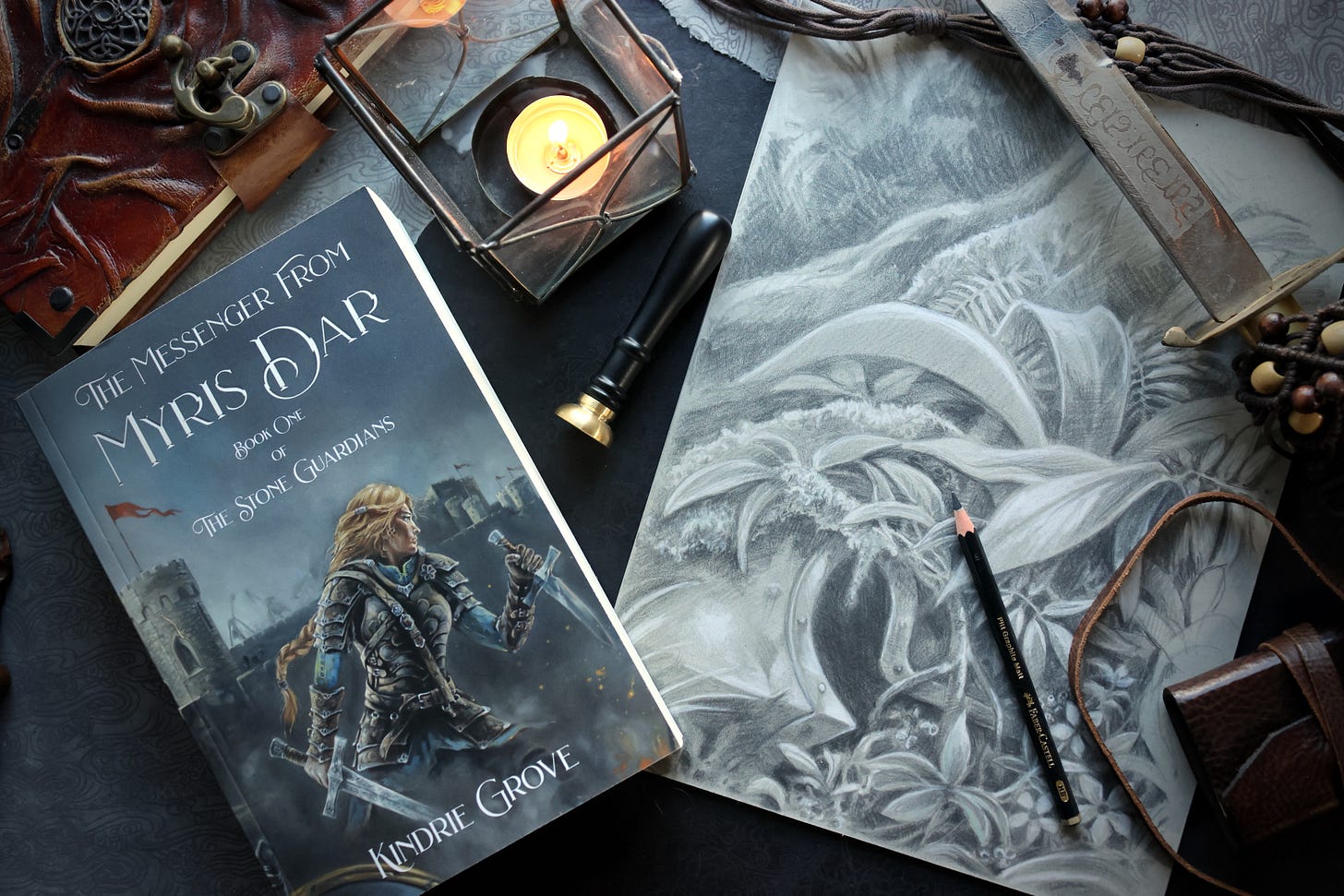 Fantasy novel and illustration by Kindrie Grove