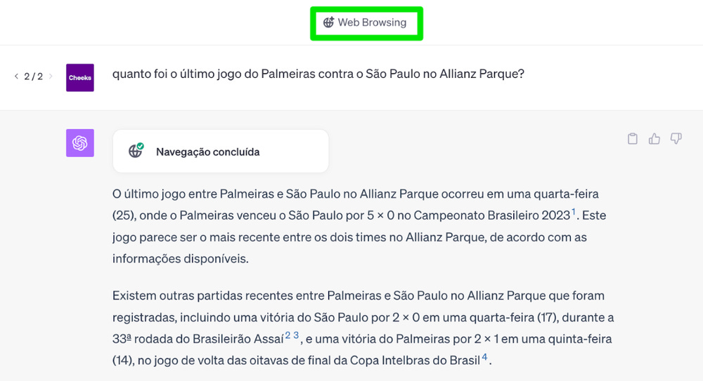 Figura 7 navegação na inteligencia artificial chatgpt-4 utilizando bing atualizado