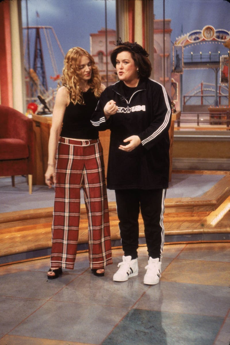 Madonna and Rosie O'Donnell during an episode of The Rosie O'Donnell Show in 1998. Photograph: Frank Micelotta/Getty Images Madonna and Rosie O'Donnell during an episode of The Rosie O'Donnell Show in 1998. Photograph: Frank Micelotta/Getty Images