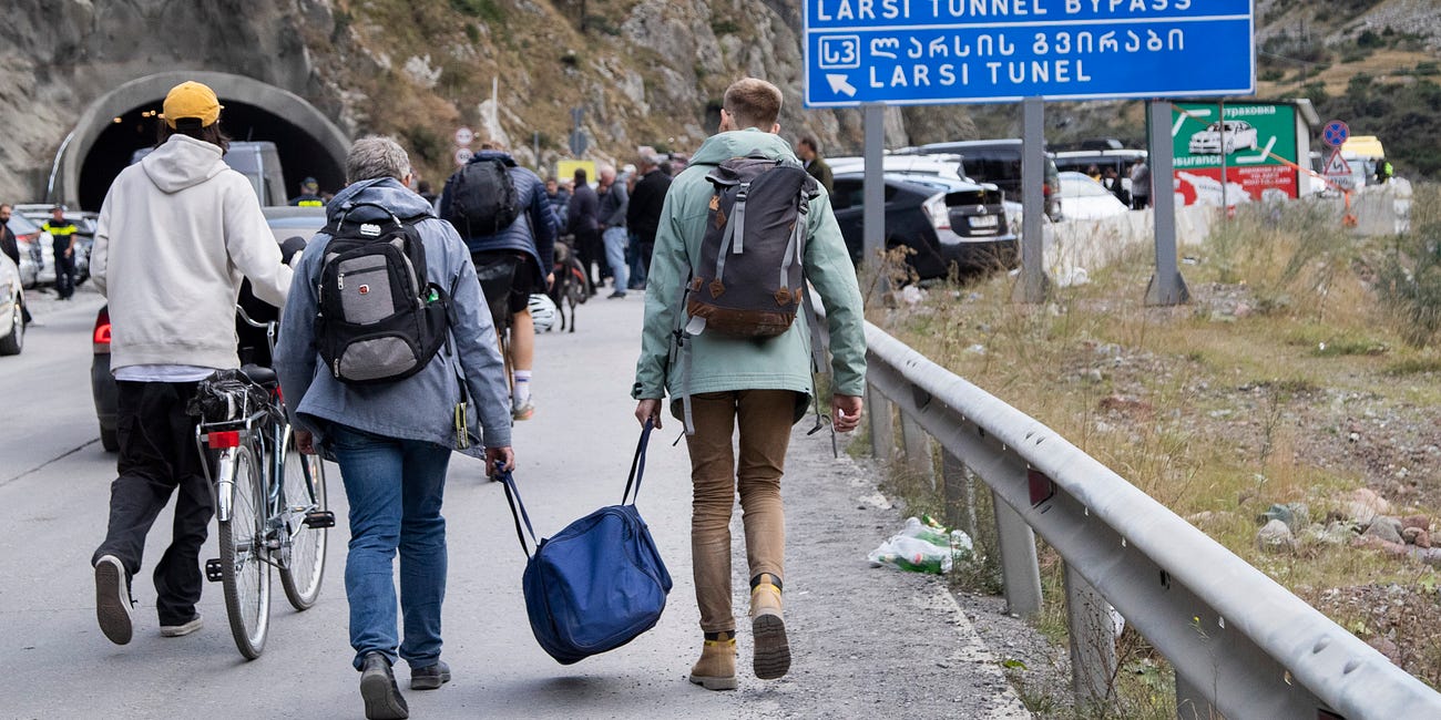 Women take the lead as volunteers help Russians flee mobilisation