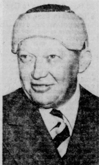 Larry MacPhail models a prototype helmet liner.