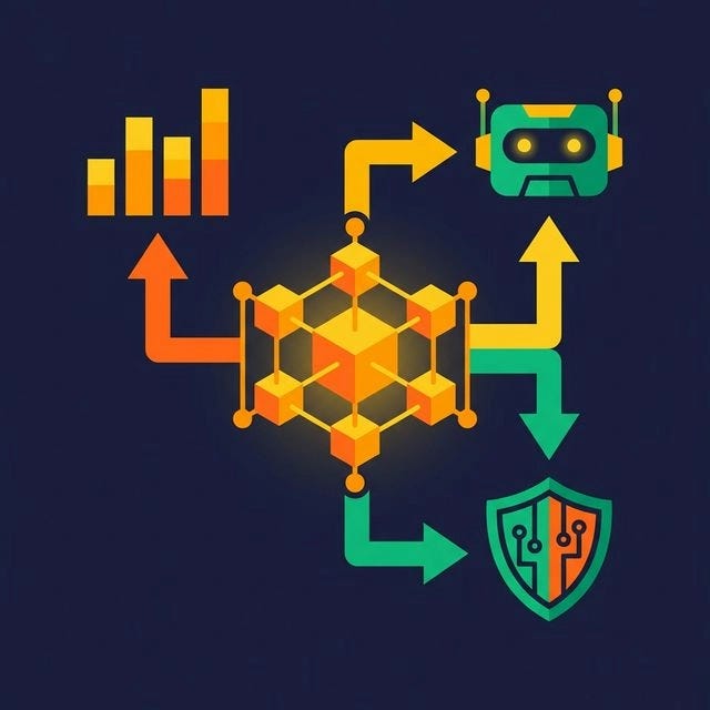 Data model feeding into dashboards, AI agents, and governance systems Data model feeding into dashboards, AI agents, and governance systems