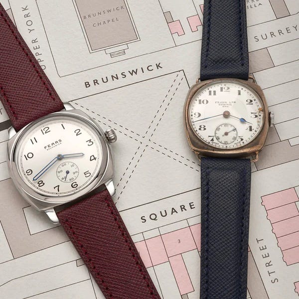 Nicholas Bowman-Scargill and Fears watches