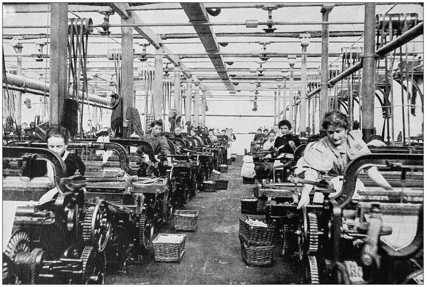 Antique photograph of the British Empire: Lancashire cotton mill Antique photograph of the British Empire: Lancashire cotton mill