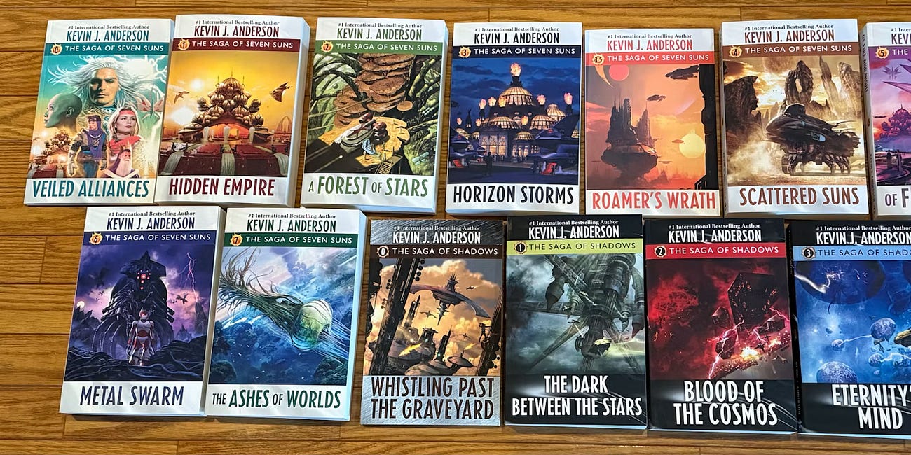 Kevin J. Anderson Shatters His Own Crowdfunding Record With The Complete Saga of Seven Suns as the 13-Volume Collector Set Sells Out
