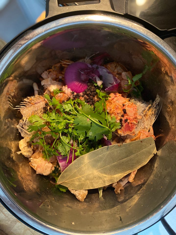 shrimp and fish stock