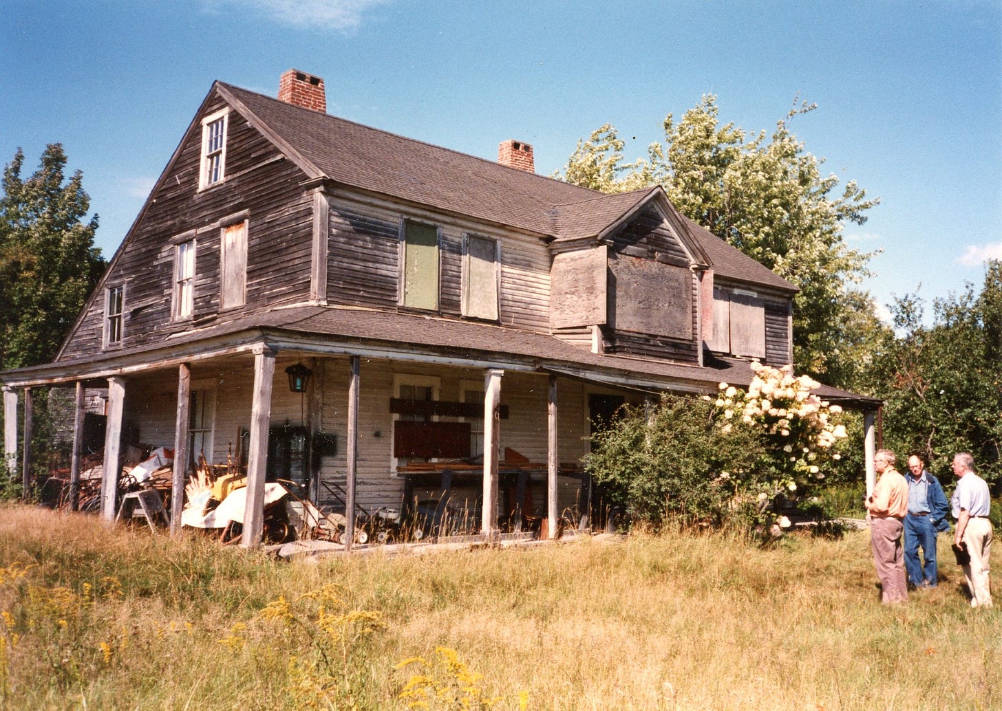 Boarded up house