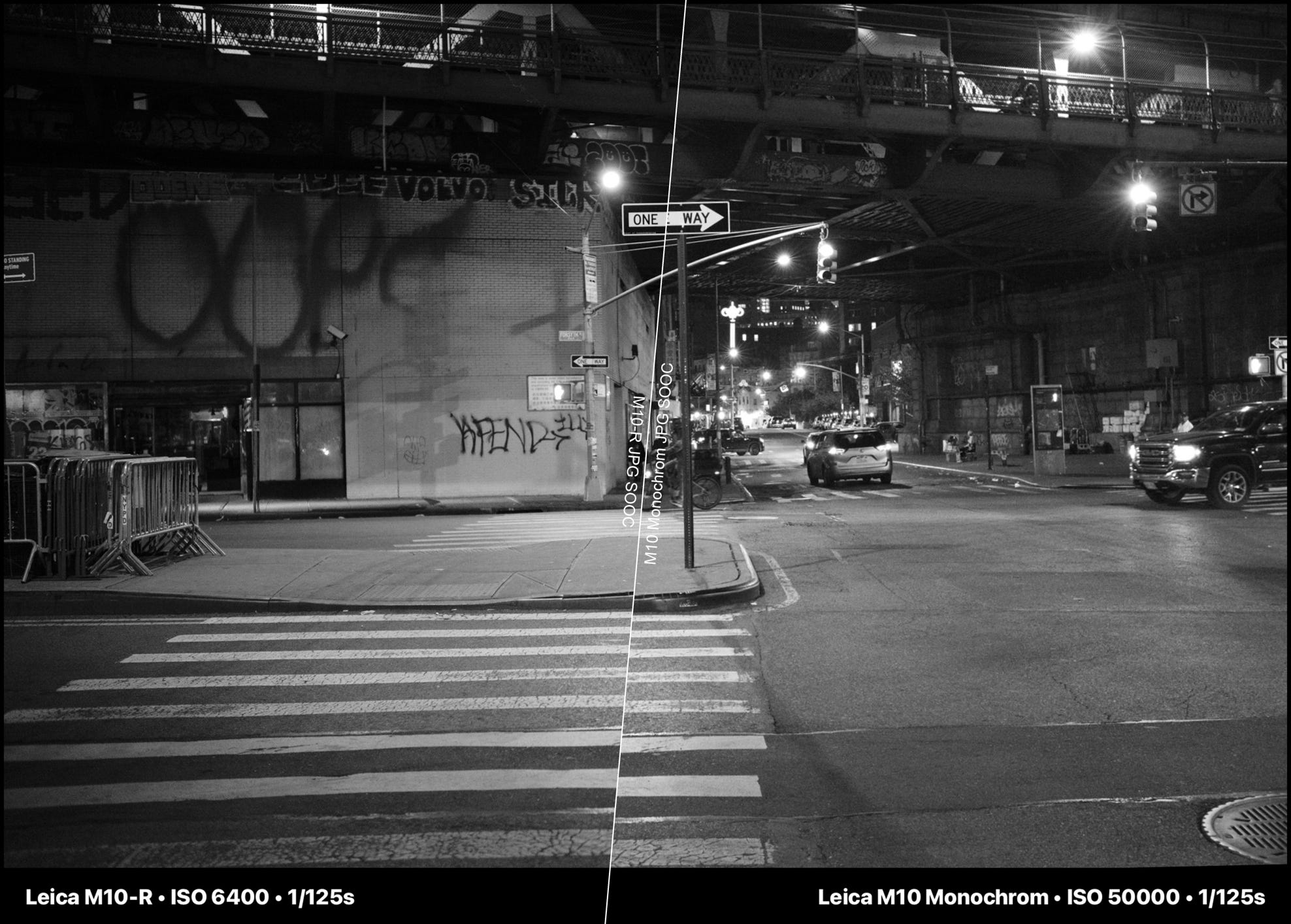 Image comparing the Leica M10-R with Leica Monochrom quality, side-by-side. Image comparing the Leica M10-R with Leica Monochrom quality, side-by-side.
