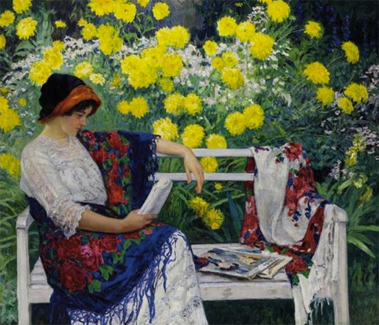 Reading in the Garden