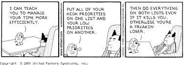 time management comic strip