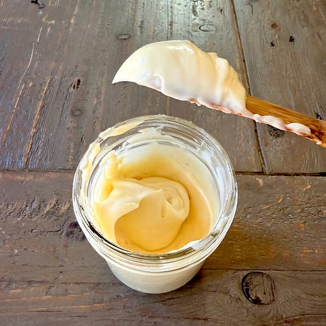 mayonnaise and banh mi