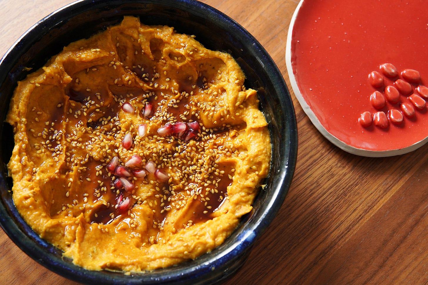 le houmous de butternut terminé