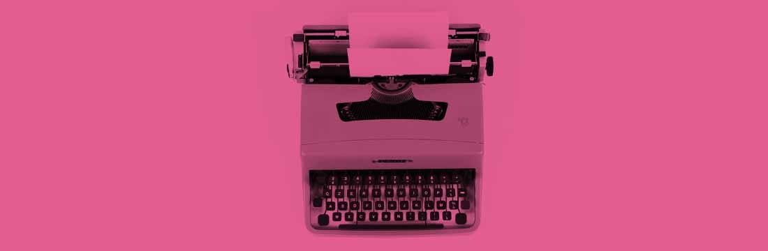 An old-fashioned typewriter