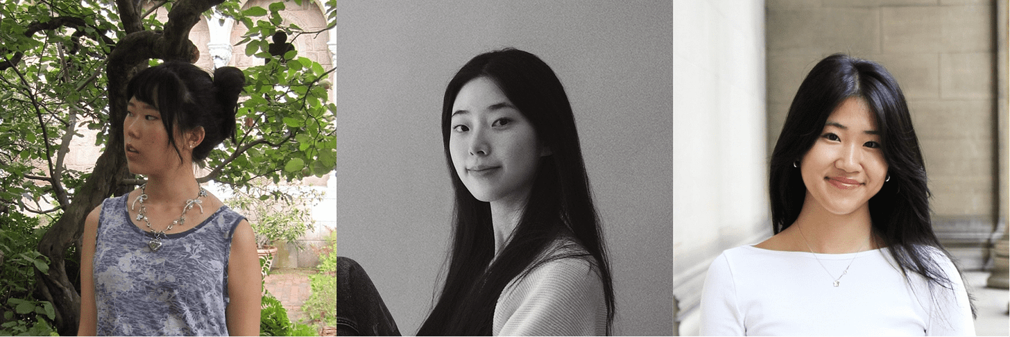 From left to right: Amy Choi, Joanna Ni, and Jodie Yang