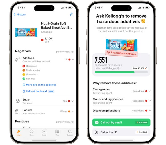 Yuka, the app that rates food and makeup, now lets users complain to  companies directly | TechCrunch