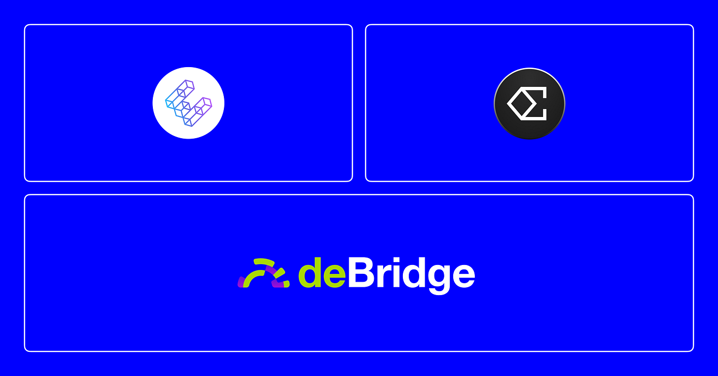 Best Defi web3 projects: Etherfi, Ethena and deBridge.