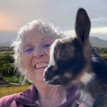 Picture of me and my youngest goat, Breezy.