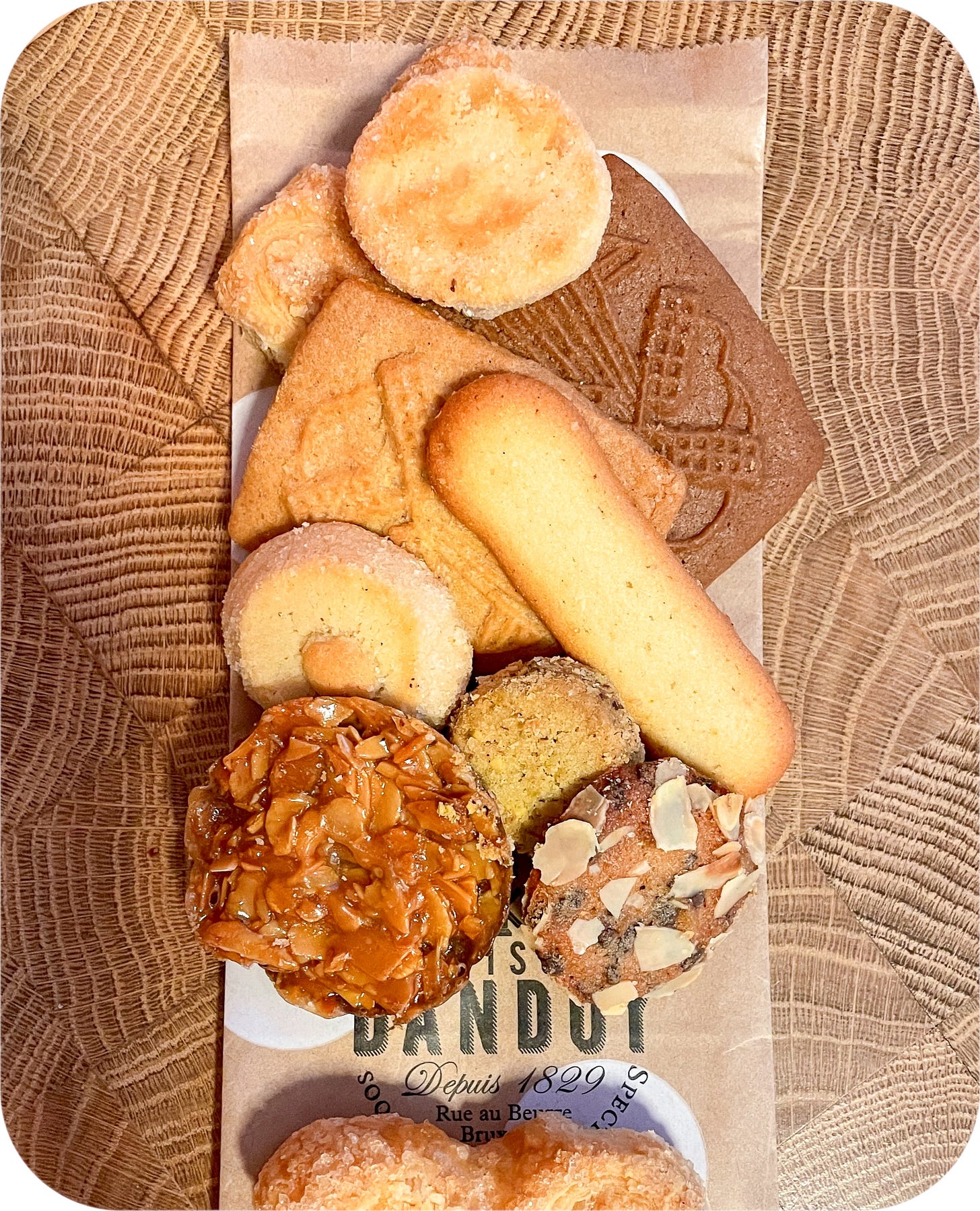 Cookies from Maison Dandoy. Brusels, Belgium