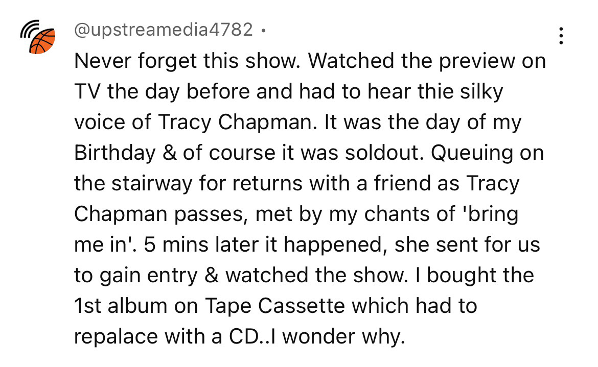 When Natalie Merchant Endorsed Tracy Chapman