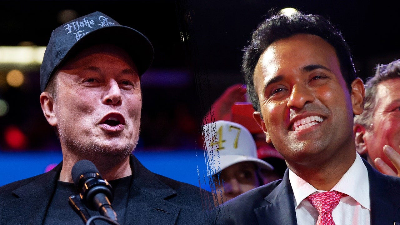 Elon Musk, Vivek Ramaswamy to lead Trump's Department of Government Efficiency | Fox News Elon Musk, Vivek Ramaswamy to lead Trump's Department of Government Efficiency | Fox News