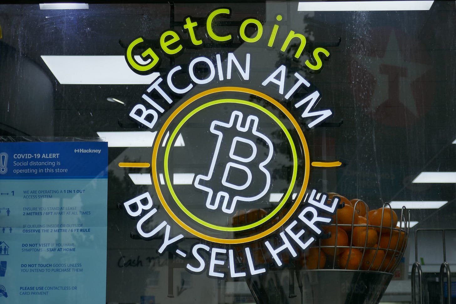 Bitcoin ATM sign