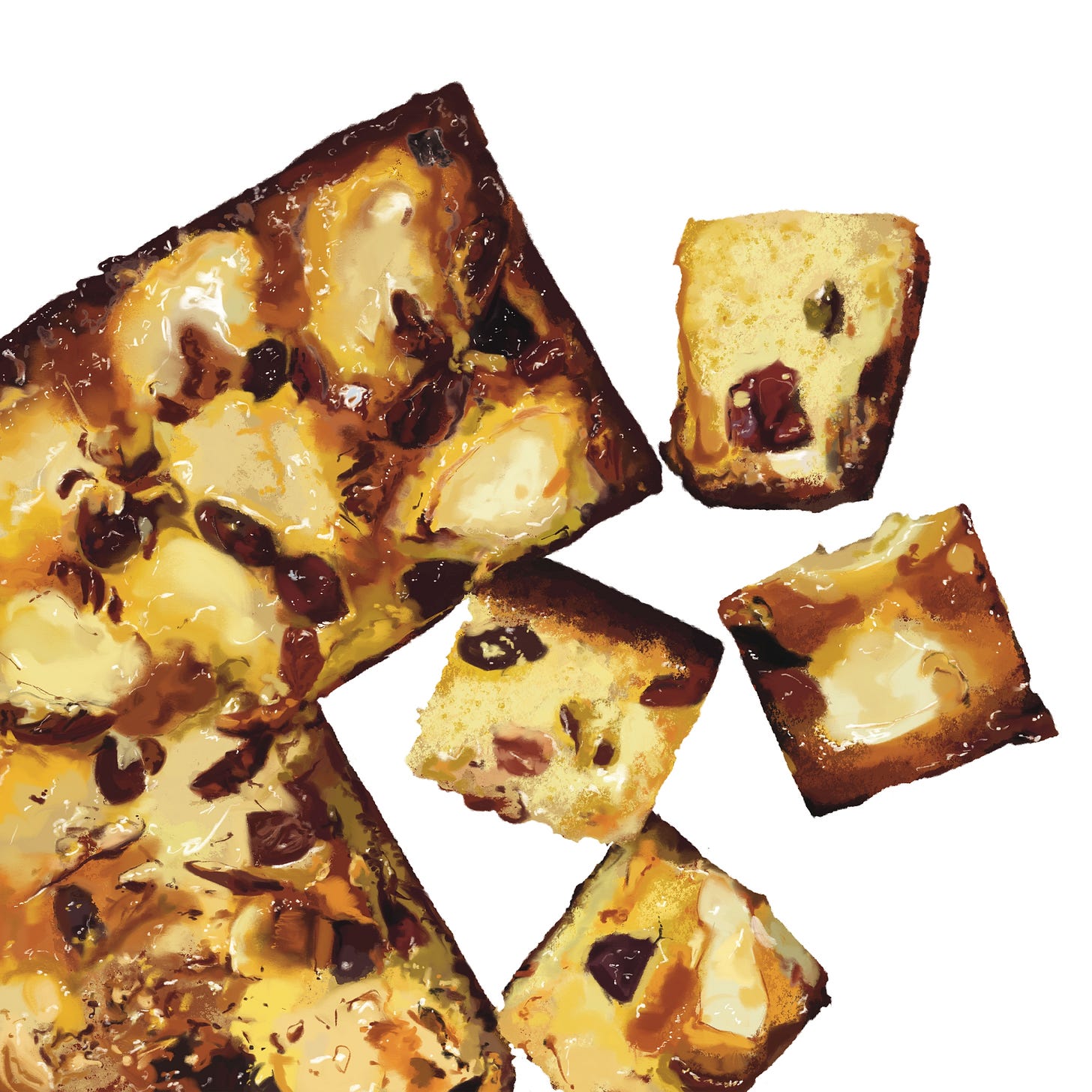 Illustration of fall harvets cake.