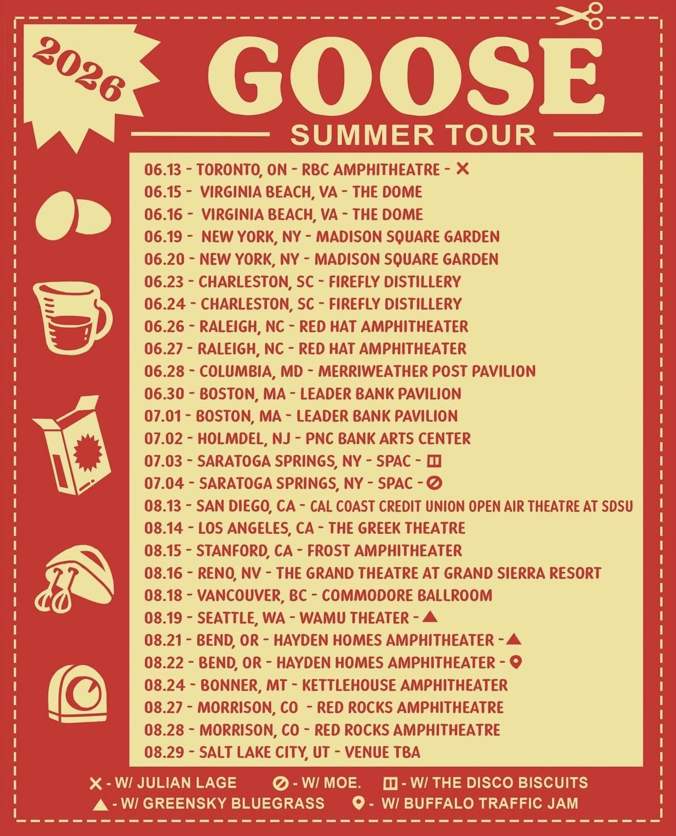 2026 Tour Dates : r/GoosetheBand 2026 Tour Dates : r/GoosetheBand