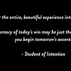 Student of Intention