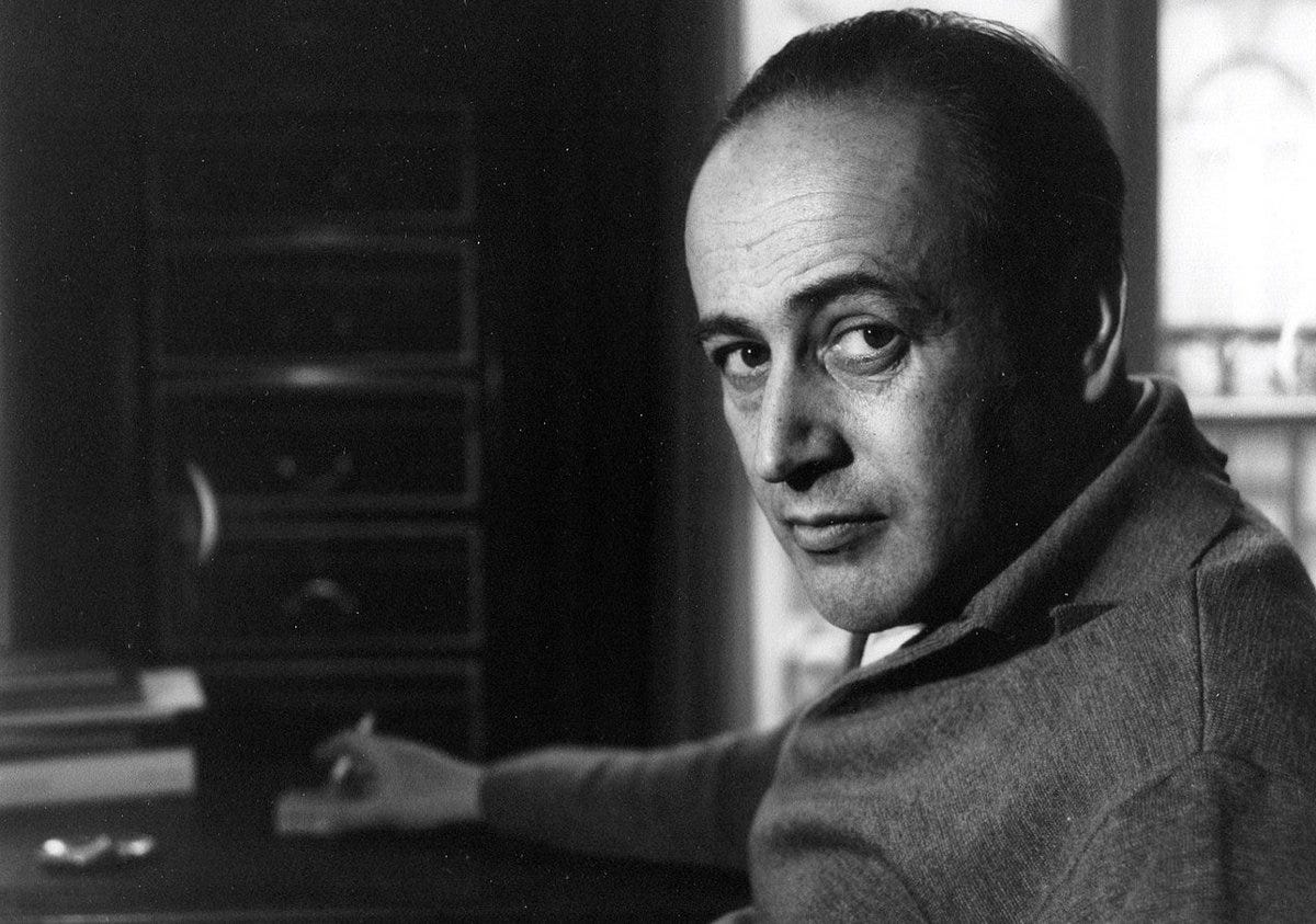 Portrait du poète d’origine ukrainienne Paul Celan, photographie