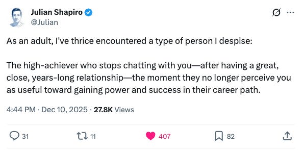 Shapiro talks of how he has learned to no like people who achieve something, and then cut relationships (x post) Shapiro talks of how he has learned to no like people who achieve something, and then cut relationships (x post)