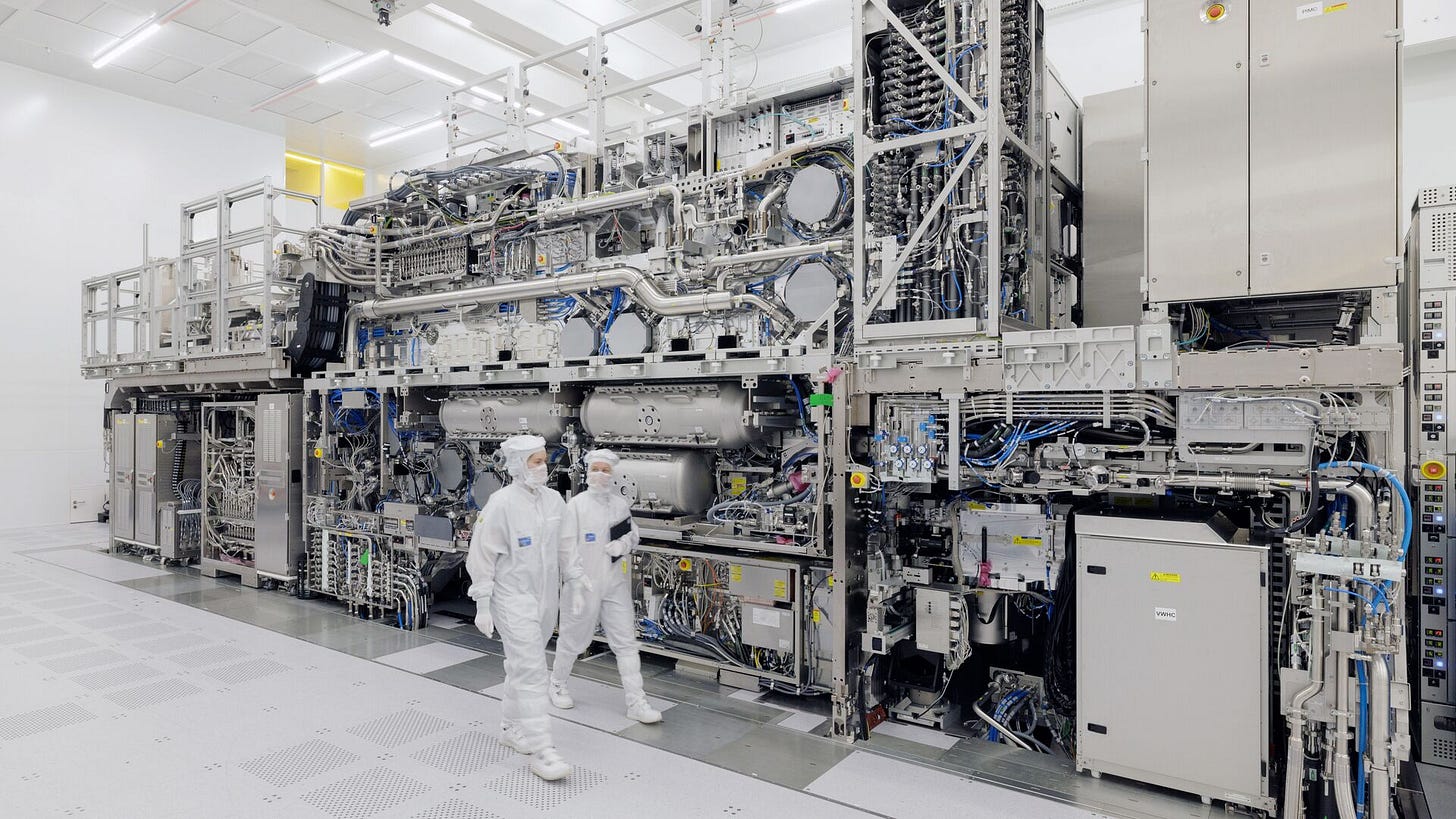 An EUV machine in ASML's High NA Lab in Veldhoven, Netherlands.