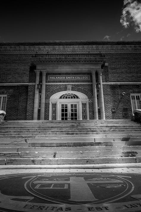 campus buildings and mascot
