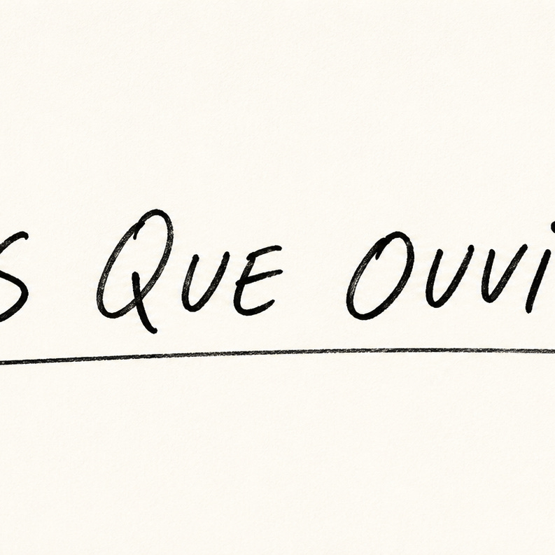 Coisas que ouvi dizer  logo