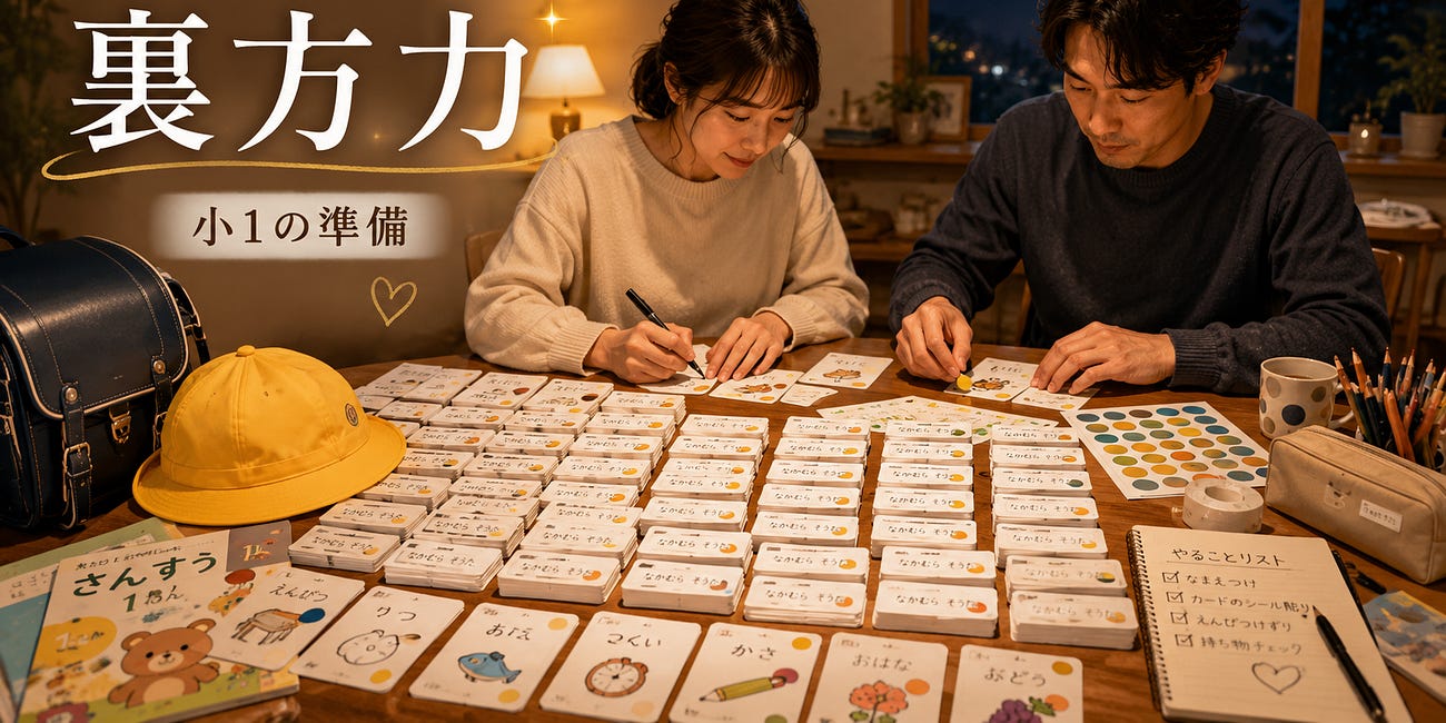 【① 裏方】小1の準備で、親の「裏方力」を思い知った話