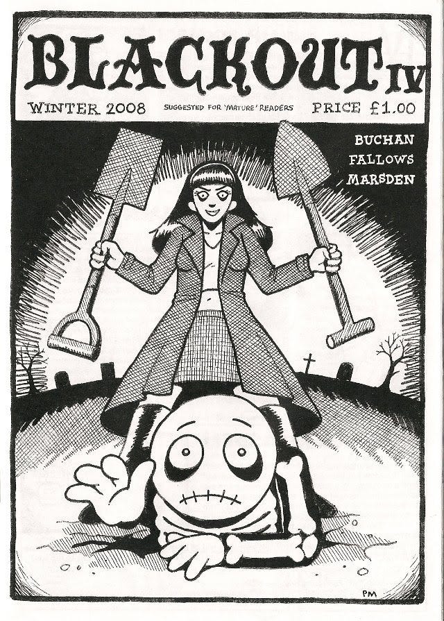 Blackout IV - The Three Coffins-inspired cover of a gravedigger by Phillip Marsden