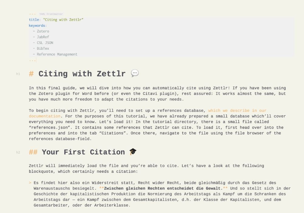 Zettlr still has a wide text editor width, which makes it more difficult to read