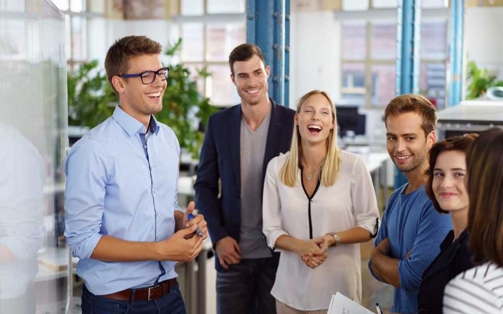 a group of people with interpersonal skills