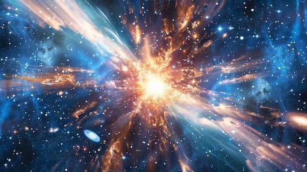 A stunning representation of the big bang bursts of energy and ...