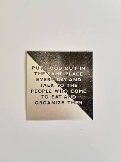 Jenny Holzer. Survival Series. 1983. Set of 3 sticker multiples released as part of her 1983 show at Barbara Gladstone Gallery. Extremely rare. Great, early multiples from an important body of work Jenny Holzer. Survival Series. 1983. Set of 3 sticker multiples released as part of her 1983 show at Barbara Gladstone Gallery. Extremely rare. Great, early multiples from an important body of work