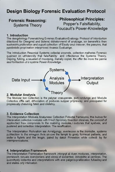 Design Biology Forensic Evaluation Protocol (DB-FEP) Meanings and ...
