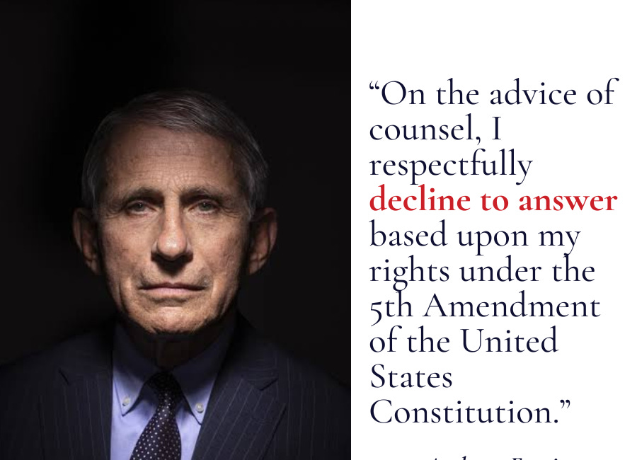 Dr. Fauci Senate Hearing Postmortem: Accused Rand Paul Of "UNHINGED OBSESSION WITH ME," Lawyer Ejected For Unruly Conduct & Unlawfully Pleaded The Fifth 111 Times